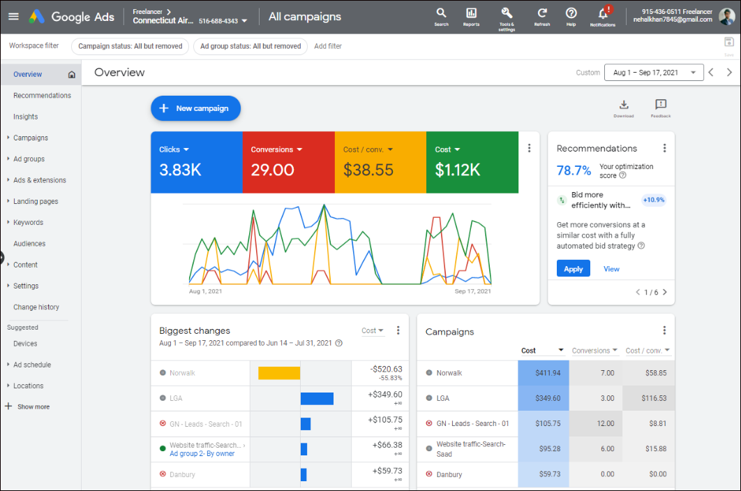 Google Ads Turnaround From $58 to $5.79 CPL 2